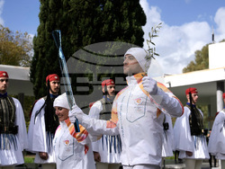 Greece Olympics Milan Cortina Flame Lighting