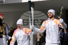 Greece Olympics Milan Cortina Flame Lighting