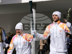 Greece Olympics Milan Cortina Flame Lighting