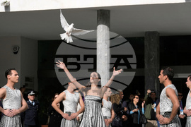 Greece Olympics Milan Cortina Flame Lighting