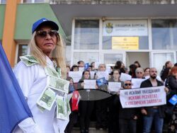 Бургас - Дирекция „Бюро по труда“ - протест