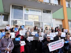 Бургас - Дирекция „Бюро по труда“ - протест