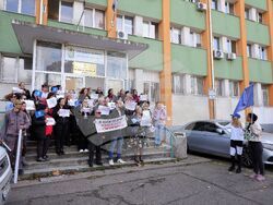 Бургас - Дирекция „Бюро по труда“ - протест