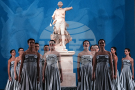 Greece Olympics Milan Cortina Flame Lighting