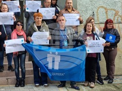 Ямбол - протест - служители на „Инспекция по труда“