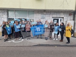 Ямбол - протест - служители на Дирекция „Бюро по труда“