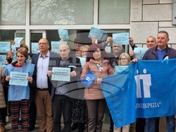 Ямбол - протест - служители на Дирекция „Бюро по труда“