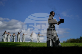 APTOPIX Greece Olympics Milan Cortina Flame Lighting