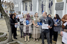 Гоце Делчев - протест - Дирекция „Бюро по труда“