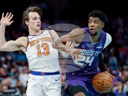 Knicks Hornets Basketball