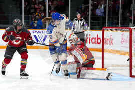 PWHL Goldeneyes Charge Hockey