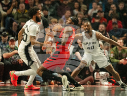 Spurs Trail Blazers Basketball