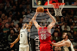 Spurs Trail Blazers Basketball
