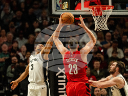 Spurs Trail Blazers Basketball