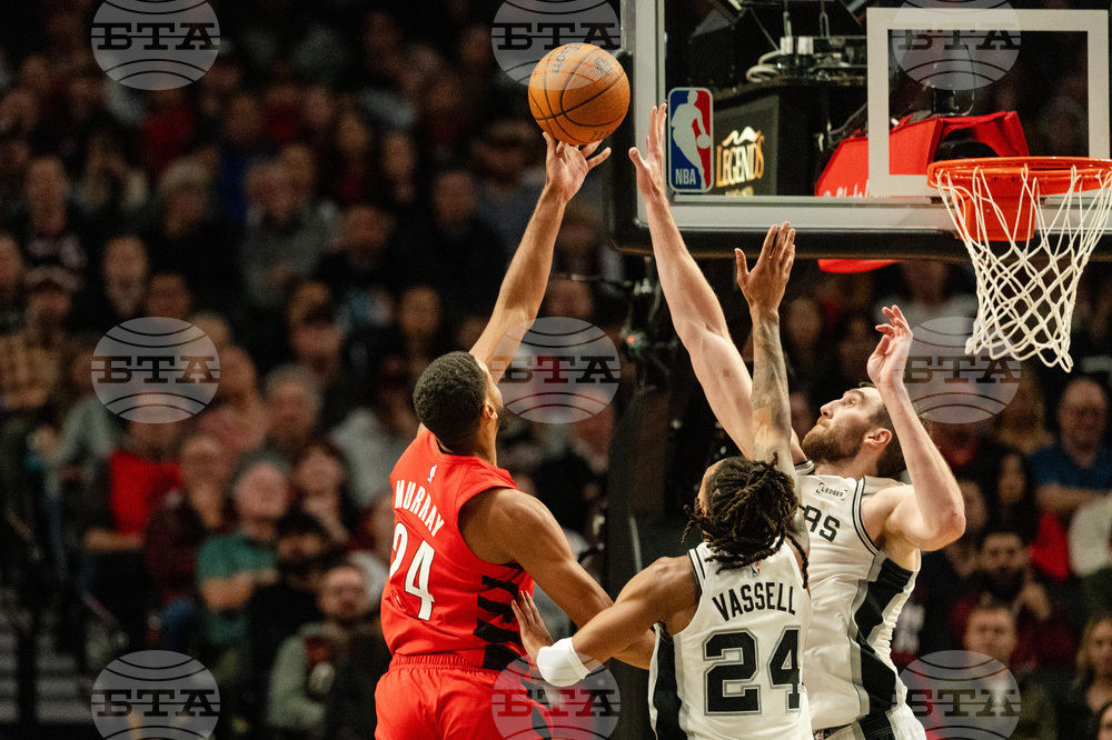 Spurs Trail Blazers Basketball