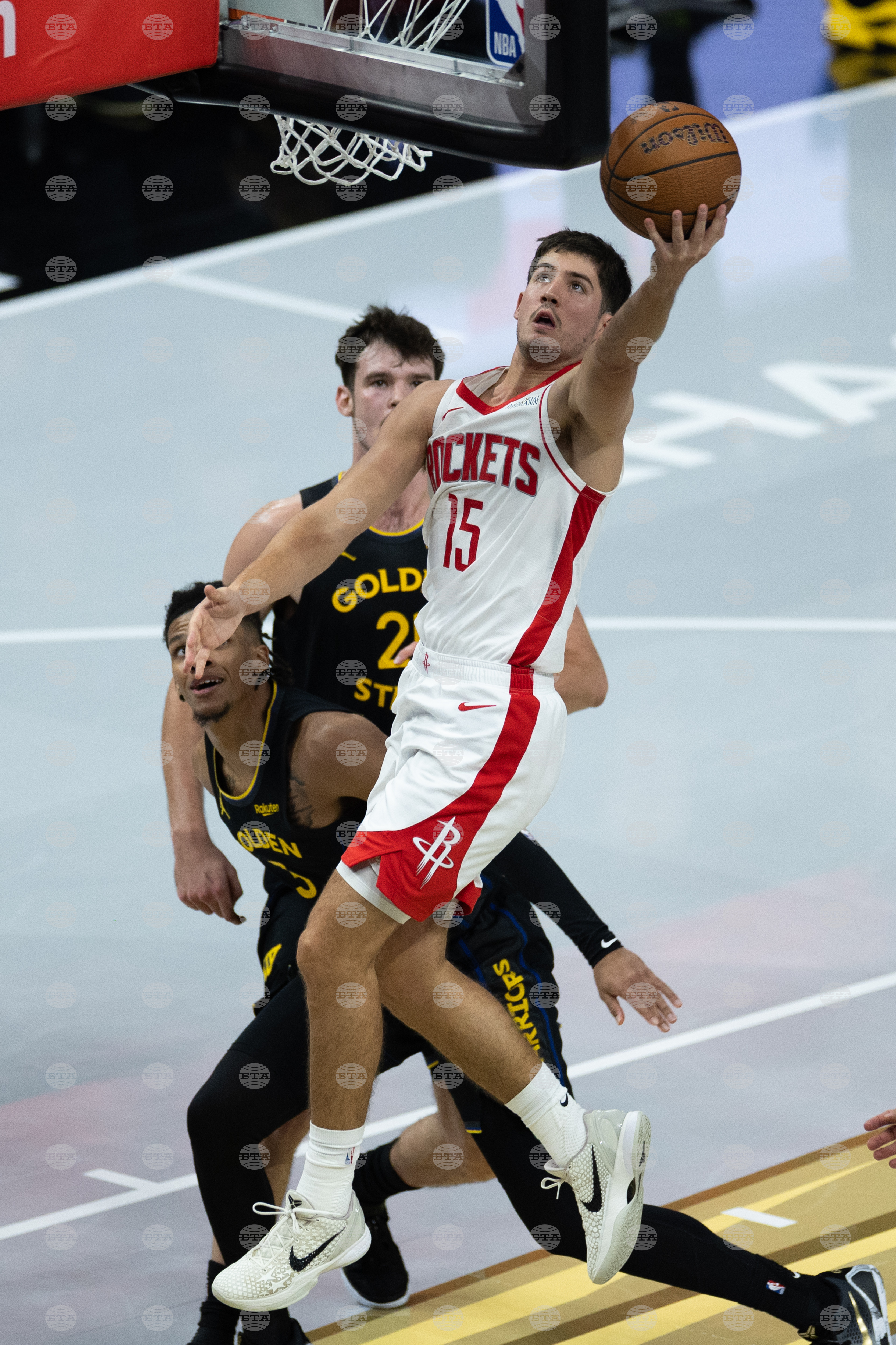 Rockets Warriors Basketball