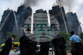 APTOPIX Hong Kong Fire