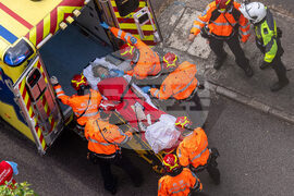 APTOPIX Hong Kong Fire