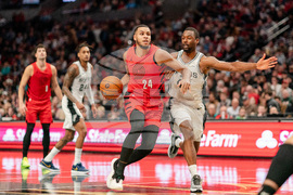 Spurs Trail Blazers Basketball