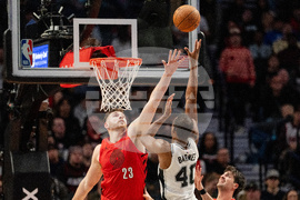 Spurs Trail Blazers Basketball