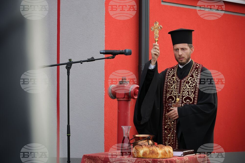 Средец - обновена сграда на пожарната служба - откриване