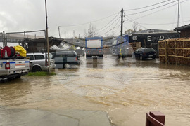 Сандански - наводнени участъци