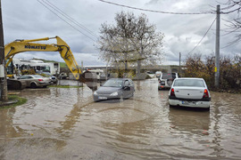 Сандански - наводнени участъци