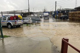 Сандански - наводнени участъци