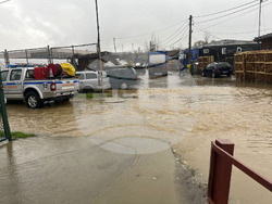 Сандански - наводнени участъци