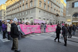 Италия - Рим - прояви срещу насилието над жени