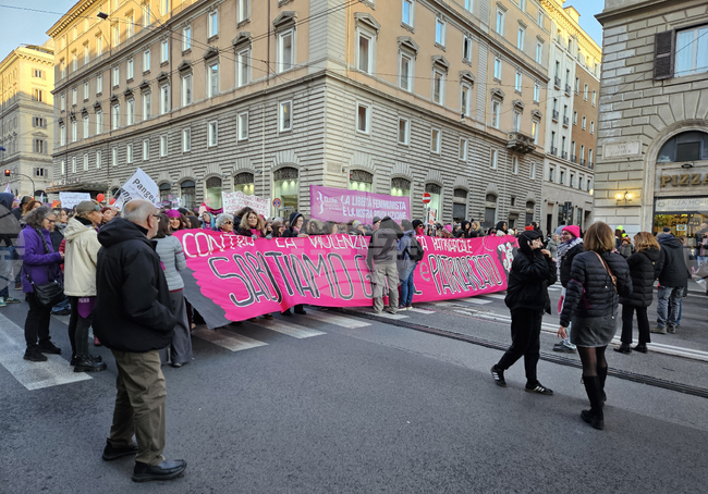 Италия - Рим - прояви срещу насилието над жени