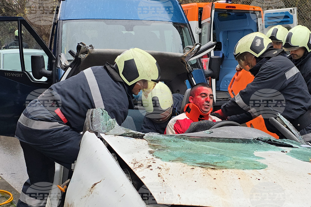 Ловеч - Единна спасителна система при верижна катастрофа - учение