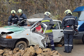 Ловеч - Единна спасителна система при верижна катастрофа - учение