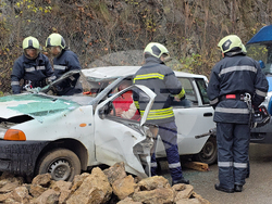 Ловеч - Единна спасителна система при верижна катастрофа - учение