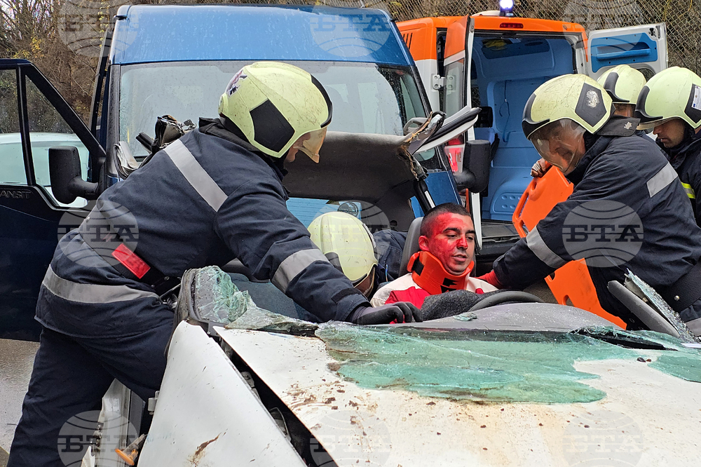 Ловеч - Единна спасителна система при верижна катастрофа - учение