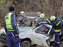 Ловеч - Единна спасителна система при верижна катастрофа - учение