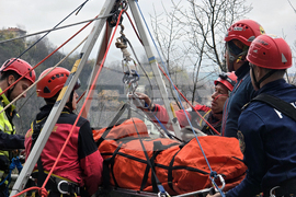 Ловеч - Единна спасителна система при верижна катастрофа - учение