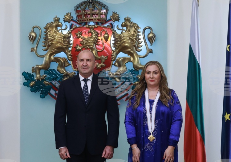President Radev Confers Order of Madara Horseman, First Class, on Iraq’s Ambassador Lina Omar