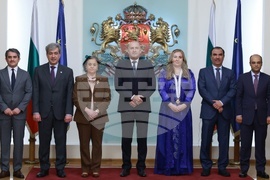 Румен Радев - Лина Омар - награждаване