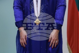 Румен Радев - Лина Омар - награждаване