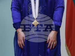 Румен Радев - Лина Омар - награждаване