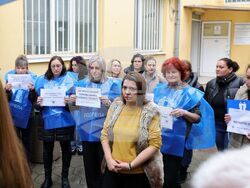 Бургас - Дирекция "Социално подпомагане" - протест