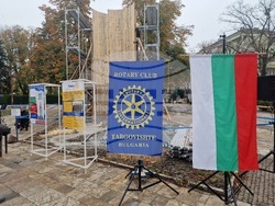 Търговище - паметник на Васил Левски - начало на изграждането