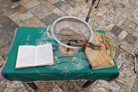 Търговище - паметник на Васил Левски - начало на изграждането