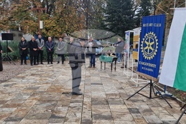 Търговище - паметник на Васил Левски - начало на изграждането