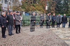 Търговище - паметник на Васил Левски - начало на изграждането