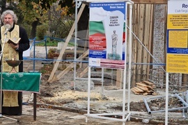 Търговище - паметник на Васил Левски - начало на изграждането