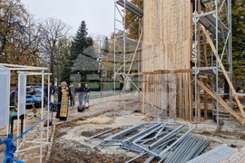 Търговище - паметник на Васил Левски - начало на изграждането