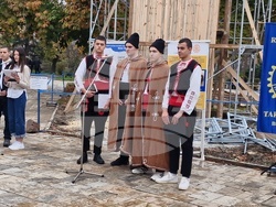 Търговище - паметник на Васил Левски - начало на изграждането