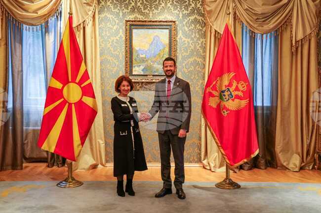 Гордана Силяновска се срещна в Цетине с президента на Черна гора Яков Милатович 